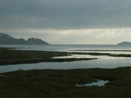 la baie de la Fresnaye du pont